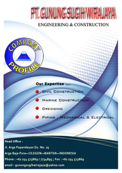 Visual representation of PT Gunung Sugih Wirajaya company profile document with professional design