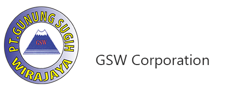 PT Gunung Sugih Wirajaya company logo with professional blue and white design